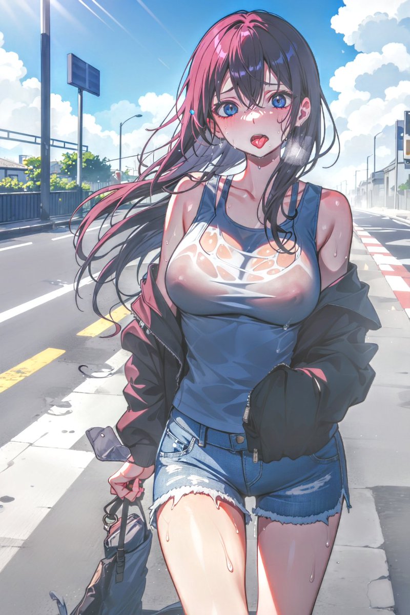YoMiNe_AI's tweet photo. 天氣好熱🥵🌡️
暑い~☀💦
#AIイラスト  #AIart  #AI繪圖 https://t.co/UXZcn0TJFb
