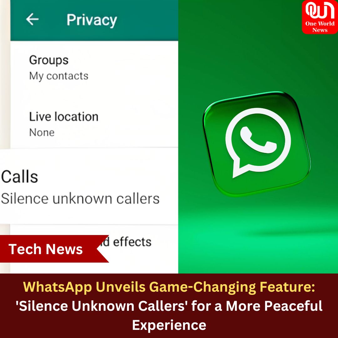 Mark Zuckerberg, CEO of Meta, introduced a new privacy enhancement for WhatsApp called 'Silence Unknown Callers.' With this update, WhatsApp aims to provide an improved calling experience and enhance user privacy.

#WhatsApp #newfeature #whatsappupdate #technology #TechnologyNews