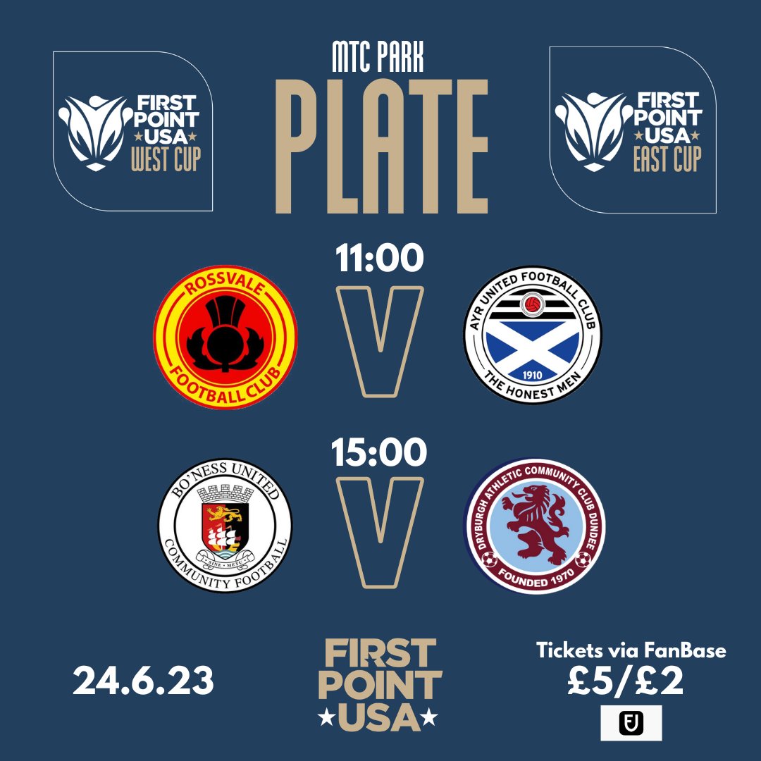 PLATES SET 

Saturday will see the <a href="/firstpointusa/">FirstPoint USA</a> WEST &amp; EAST PLATE finals at Gartcairn's MTC Park.

Two unbelievable 18s games lined up.

READ MORE about FirstPoint USA opportunities here: firstpointusa.com/partner/swf/

#BeTheDifference