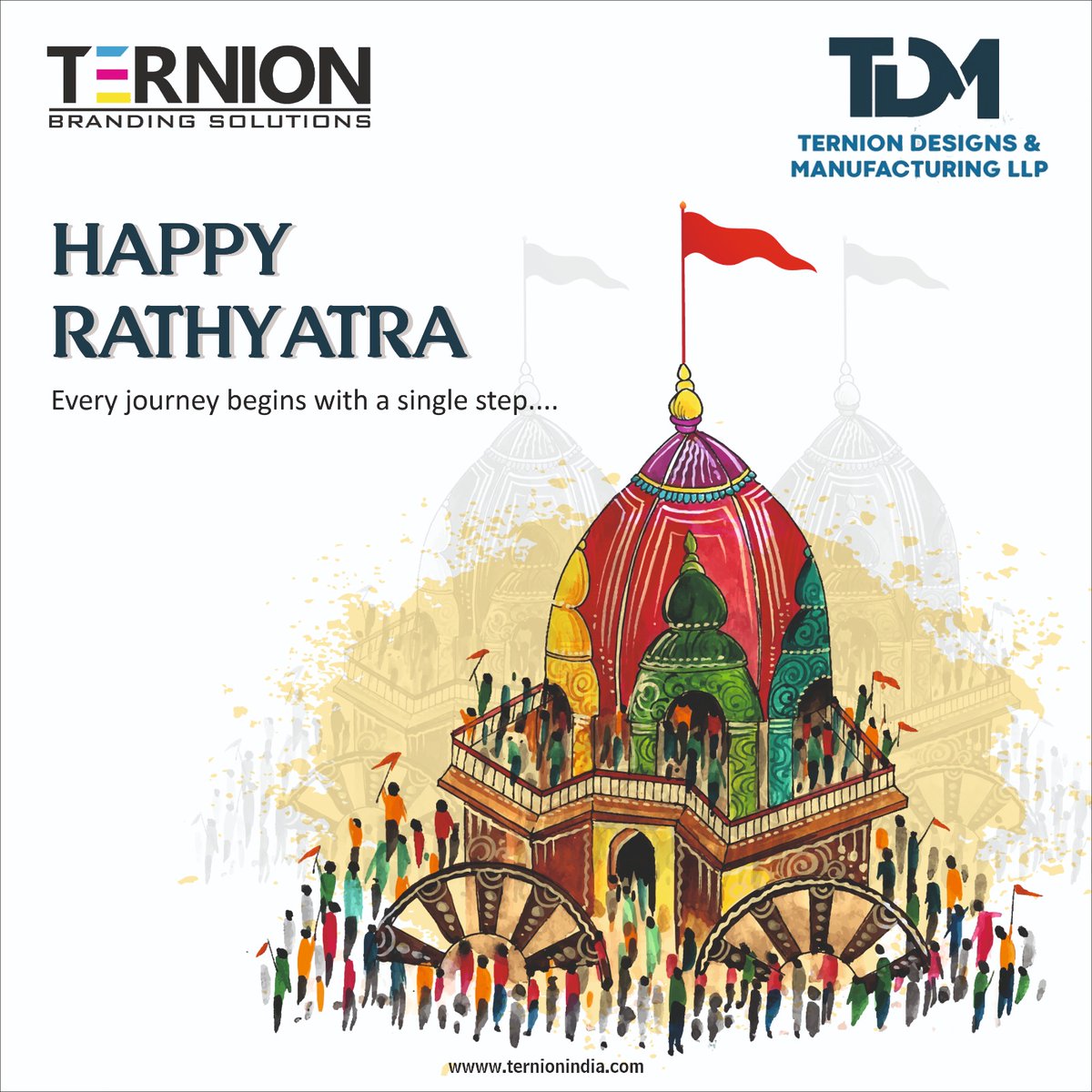 ternionindia's tweet photo. 🎉🙏🏼 Happy Rathyatra, let's roll with Jagannath! 🤩🐚🌺 #jagannathrathyatra #happyjagannathyatra #jagannatha https://t.co/CtFBYgUzsf