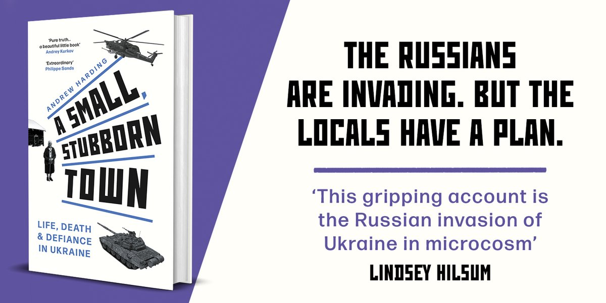Coming next month from <a href="/bonnierbooks_uk/">Bonnier Books UK</a> - the true story of a small Ukrainian farming town that tried to halt Russia's invasion. With thanks to <a href="/lindseyhilsum/">Lindsey Hilsum</a> Fiona Hill <a href="/AKurkov/">Andrei Kurkov</a> and more. #Ukraine Available now for pre-ordering.