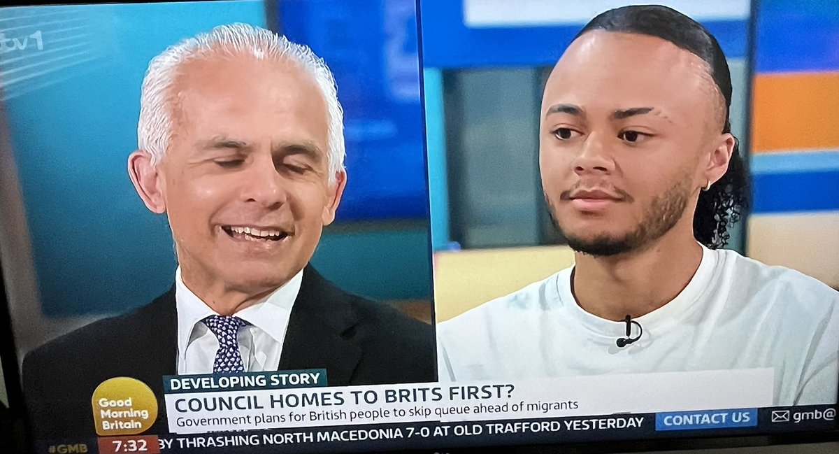 @GMB @richardm56 @benhabib6 Guess which guest was constantly overtalked by itchy and scratchy this morning? Then they ran a Twitter poll and scoffed at 91 % wanting British people to receive housing priorities! @GMB the programme that dislikes us all!