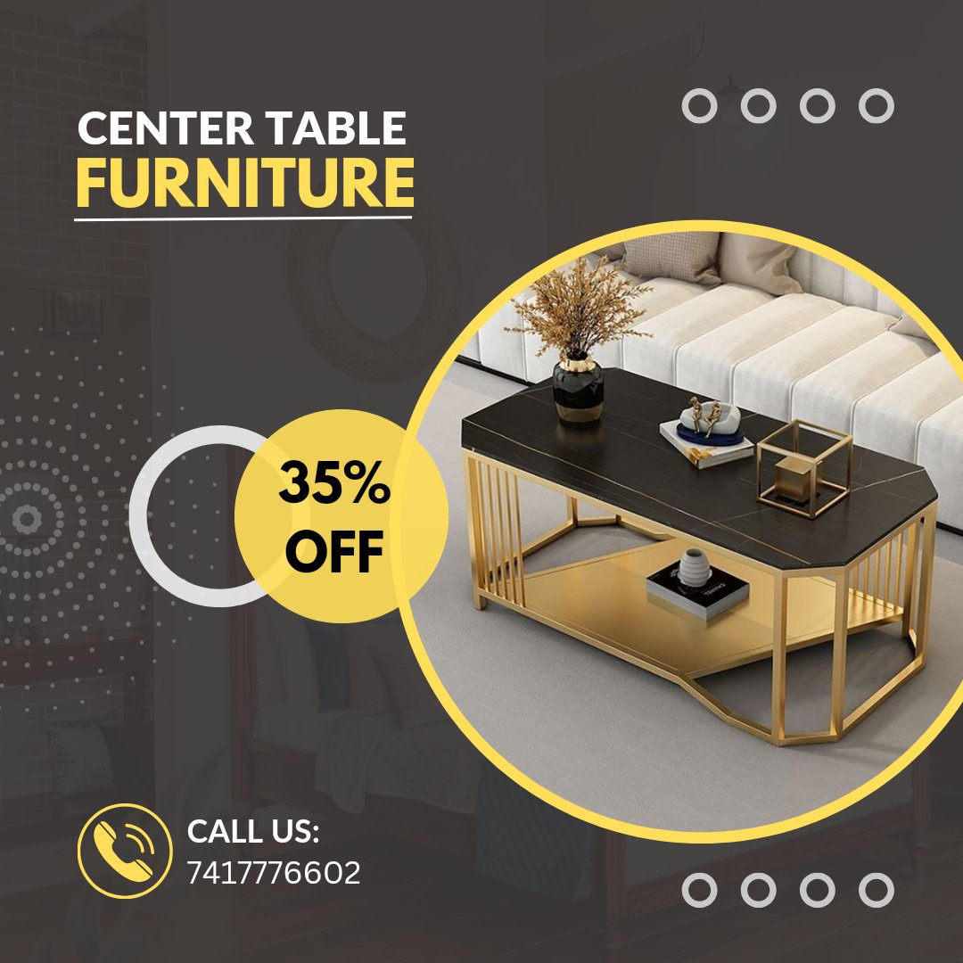 Luxury Centre Table In Iron With Black Marble top and Gold Powder Coated Finished 
#centertable #interiordesign #homedecor #furniture #interior #homefurniture #sofa #furnituredesign #livingroomdecor #livingroom #coffeetable #interiors #sidetables #consoletable #sidetable