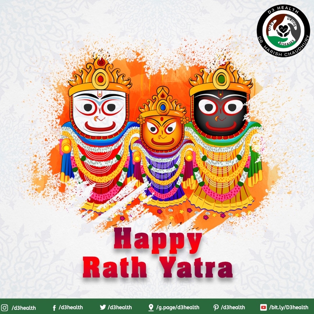 On this sacred day, let's offer our prayers and seek Lord Jagannath's blessings for a path filled with love, happiness, and success. Happy Rath Yatra!#DivineBlessings #JagannathRathYatra #SacredFestival #GrandProcession #LordJagannathBlessings #d3health #drharish #harishchaudhury