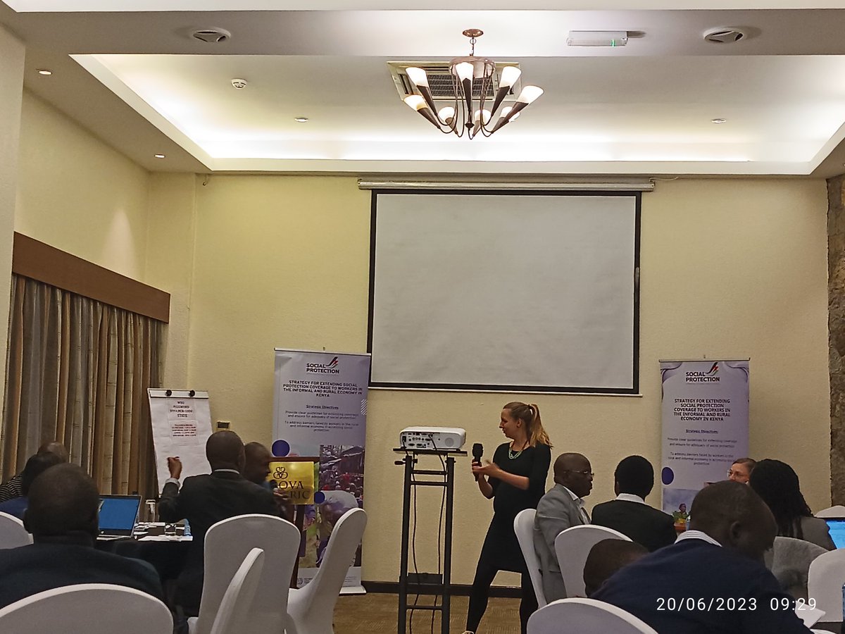 Happening now: Validation of the Strategy for extension of #social #protection coverage to workers in the informal and rural economy in Kenya #LeaveNoOneBehind