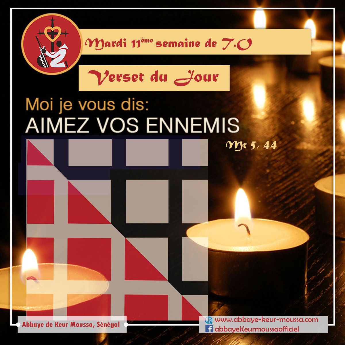 @abbayedekeurmoussa #abbayedekeurmoussa #versetdujour 
« #Aimez vos #ennemis, et #priez pour ceux qui vous persécutent, Mt 5,44