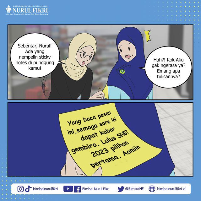 NFSMAKomplekSBY's tweet image. Semoga kamu salah satunya 😇

#snbt #utbk #pengumumansnbt #nf #nurulfikri #snbt2023