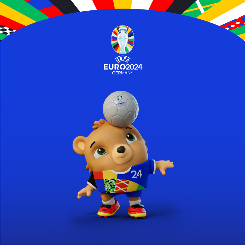 UEFAEURO's tweet photo. 👋 Say hallo to the #EURO2024 mascot!

🧸 The cute teddy bear aims to inspire 10 million children across Europe to get active, challenging pupils to #MakeMoves.