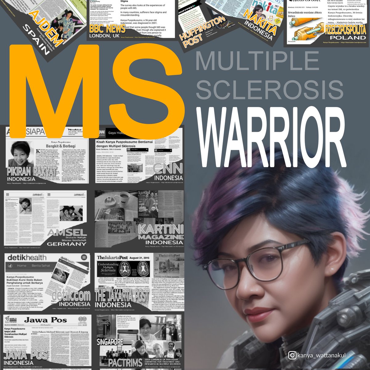 I'm an MS WARRIOR 🦋
#mswarrior #multiplesclerosis #kanyawattanakul #msawareness