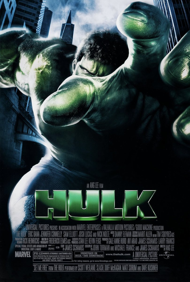 Happy 20th Anniversary to Ang Lee’s HULK! 🥳🎉

#TheHulk #JenniferConnelly #SamElliott #NickNolte #DennisMuren #GaryRydstrom #RickHeinrichus #FrederickElmes #TimSquyres @TheRealStanLee @Kevfeige @GunnerGale #AviArad #LarryFranco #JohnTurman #MichaelFrance #AngLee #Hulk