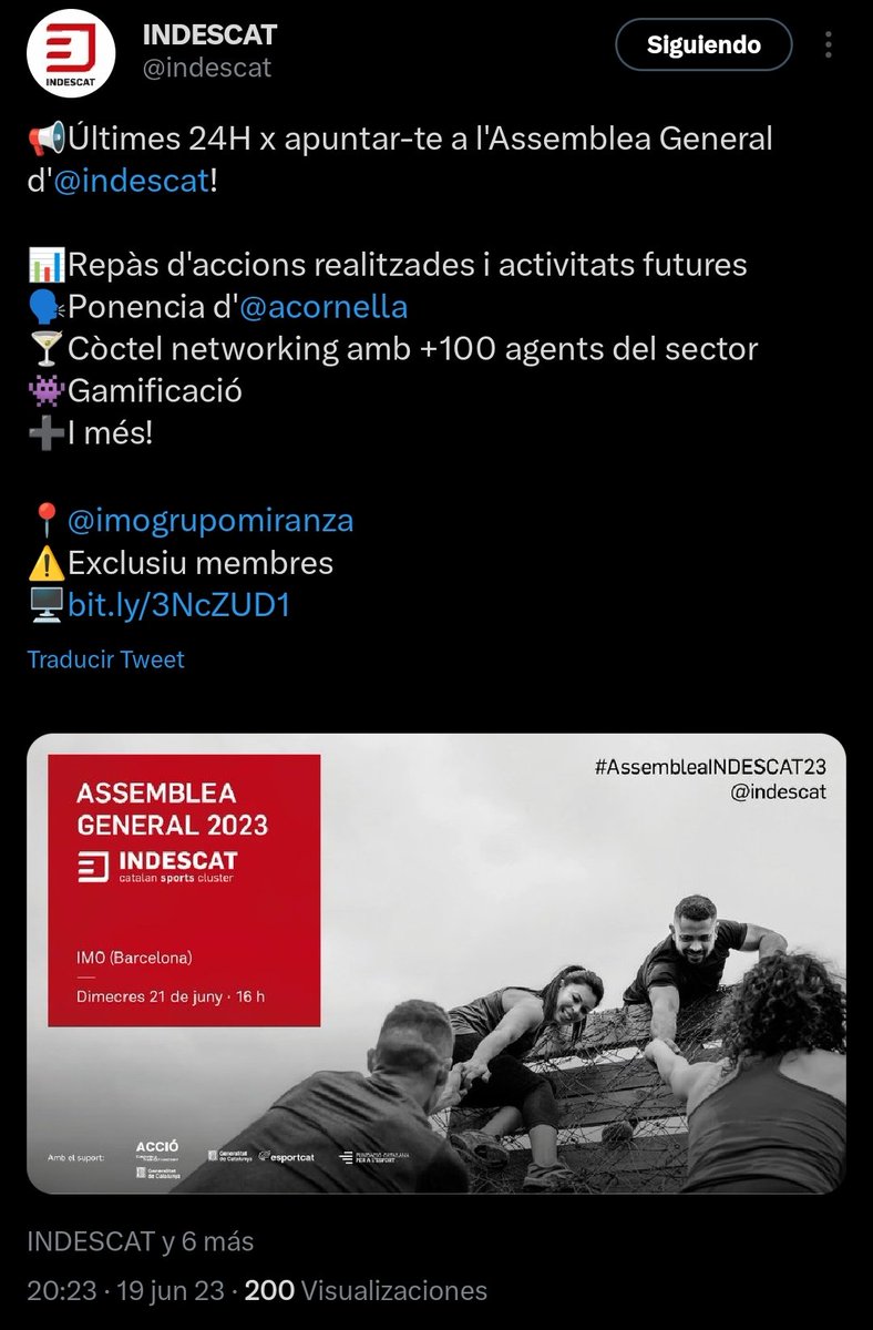 Gracias @BcnSportHub por invitarnos este miércoles al evento de <a href="/indescat/">INDESCAT</a> en el que seguro estableceremos relaciones interesantes   para <a href="/TableBasketGame/">TableBasketballGame</a>  en el coctel networking. Ahí estaremos. tablebasketballgame.com