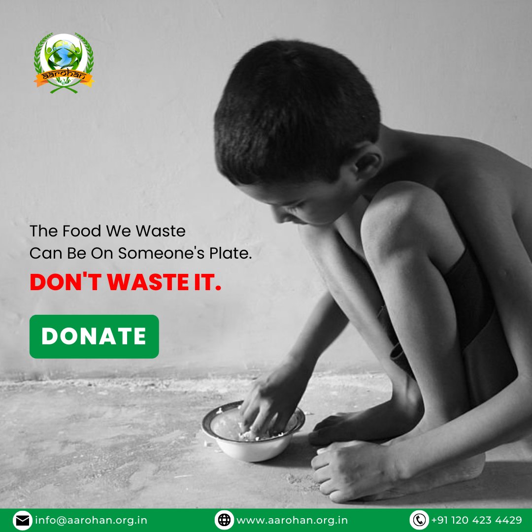 Donate waste it. Donate: bit.ly/3NCuGWZ

#JustFood #FoodDonation #food #fooddistribution #donatetoday #donationsneeded #foodpantry #AarohanTheNGO