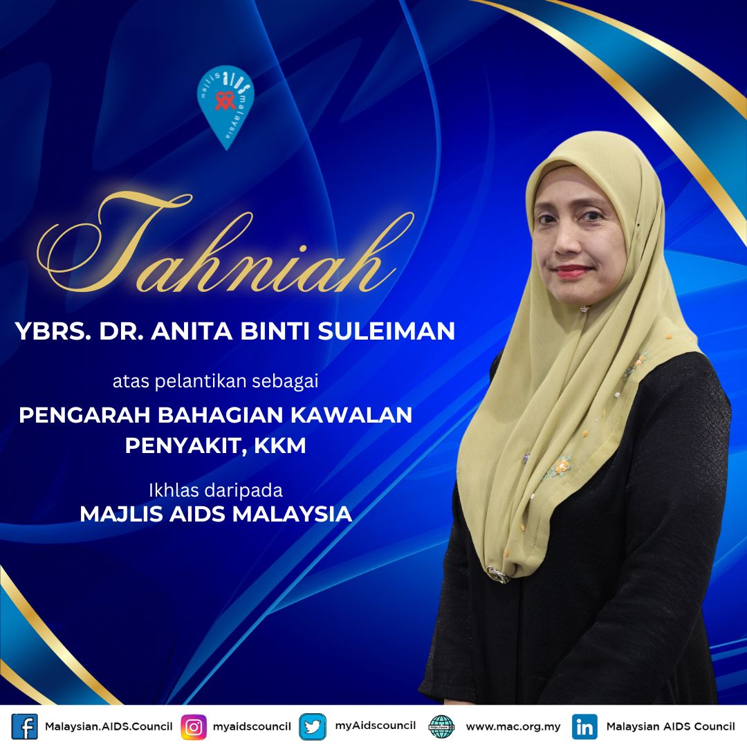 MAM dengan sukacitanya ingin mengucapkan setinggi-tinggi tahniah kepada YBrs Dr. Anita Binti Suleiman atas perlantikan beliau sebagai Pengarah Bahagian Kawalan Penyakit, KKM. #MalaysiaMADANI #MACare