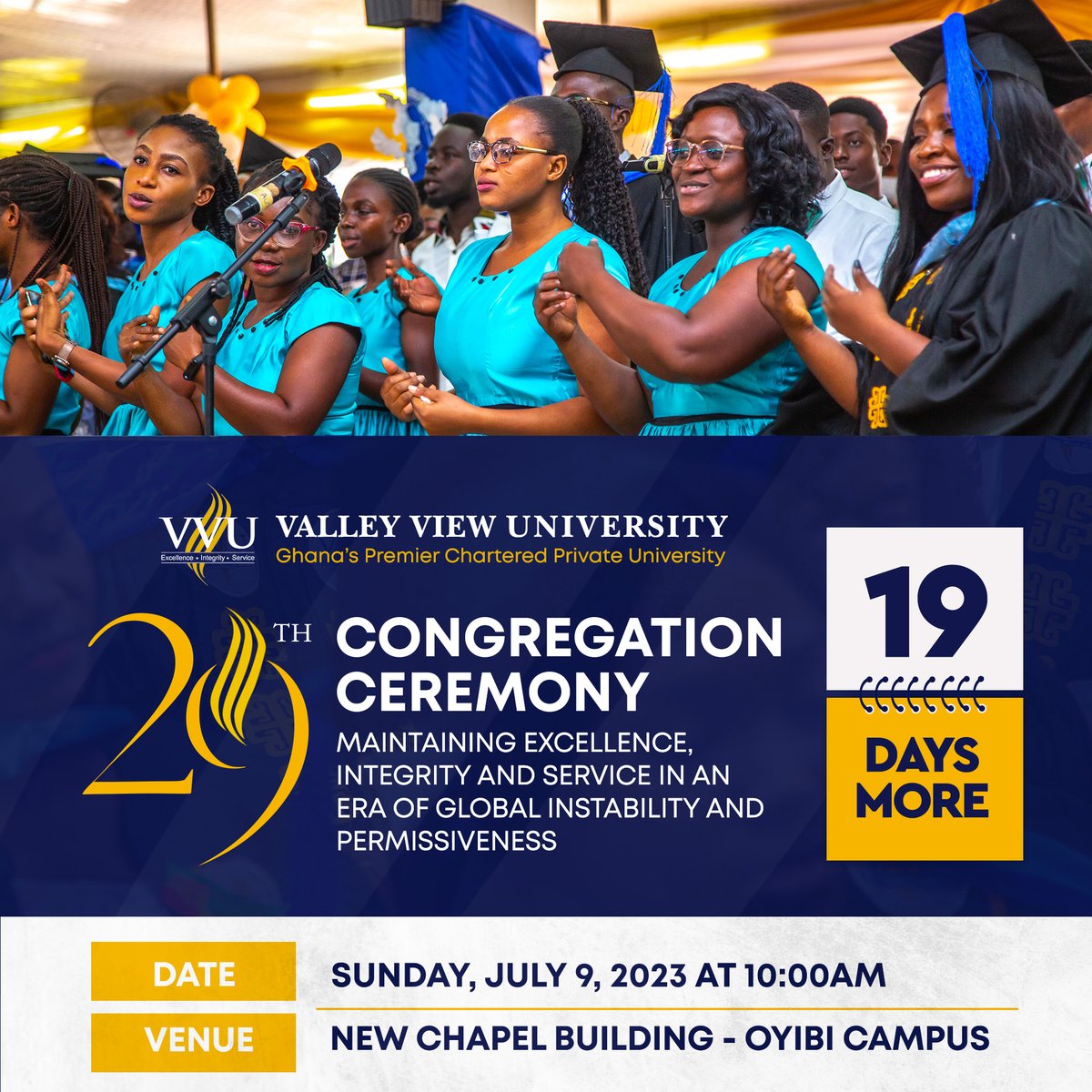 VVUniversity's tweet photo. #SaveTheDate
#29thcongregation
#valuebasededucation https://t.co/rKsJJZ6ndT
