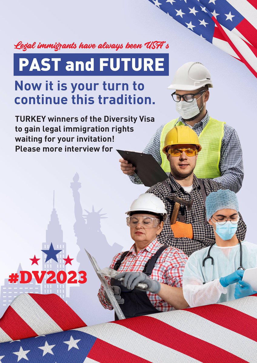 cafevizyon's tweet photo. @sDiversityVisa @TravelGov DV2023 winners from Turkey deserve a fair chance at immigrating to the US. @USEmbassyTurkey, please increase the number of interview slots. 
🇺🇸🇹🇷 
@POTUS
@VP
@SecBlinken
@USCIS 
@JeffFlake

#DV2023 https://t.co/YLuGVy8Iw9