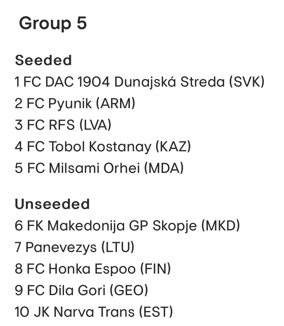 Draw groups for today: HJK seeded, Haka and Honka unseeded #UCLfi #UECLfi #veikkausliiga