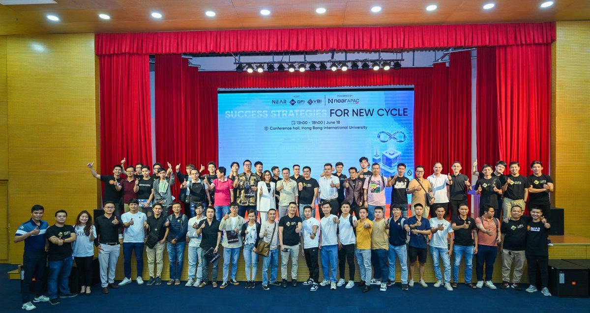 NearVietnamHub's tweet photo. Let's give a big round of applause to all the amazing participants who made "Success Strategies For New Cycle" event such a huge success! 🔥

This event marks the first installment in a series of highly anticipated events by #NEARAPAC. Get ready for an incredible journey ahead! https://t.co/GfMCJUtlGm