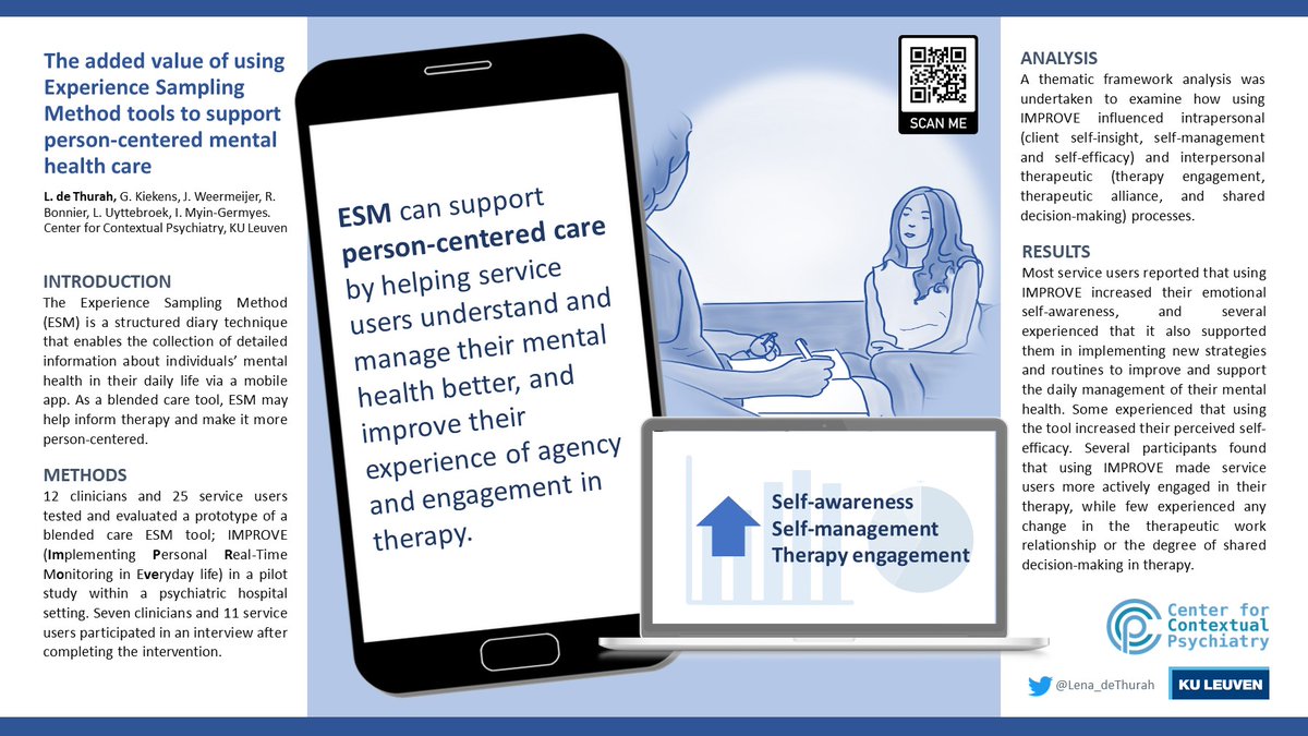 Lena de Thurah (@lena_dethurah) on Twitter photo Tune in later today, when I will attempt the nearly impossible of giving an online poster presentation about <a href="/ccp_leuven/">Center for Contextual Psychiatry</a> #ESM pilot study at the #SDMH2023, while putting my 1-year-old to bed! 🫣👶🖥️ (🕐EST/🕖CEST) Tune in later today, when I will attempt the nearly impossible of giving an online poster presentation about <a href="/ccp_leuven/">Center for Contextual Psychiatry</a> #ESM pilot study at the #SDMH2023, while putting my 1-year-old to bed! 🫣👶🖥️ (🕐EST/🕖CEST)