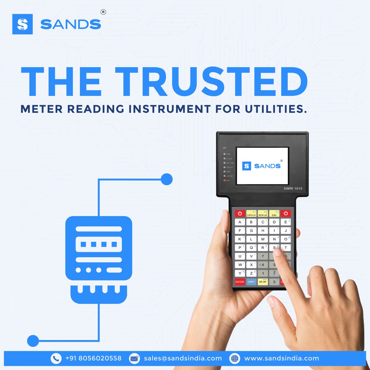 A trusted, accurate, and reliable meter reading instrument used by utilities across the country for more than 25 years.

Learn more: lnkd.in/gzYCdAF

#CMRI #MeterReading #EnergyMeasurement #UtilitySolutions #UtilityTechnology #Utilities #UtilityIndustry #SANDSIndia