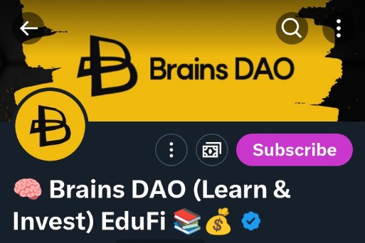 For exclusive classes, subscribe to our twitter and get all round contents and Web3 skills guides that you may need to thrive

Also, join our TG community to help you through any challenges around Web3.
t.me/Brains_DAO 

Be ready to begin a journey to your crypto success