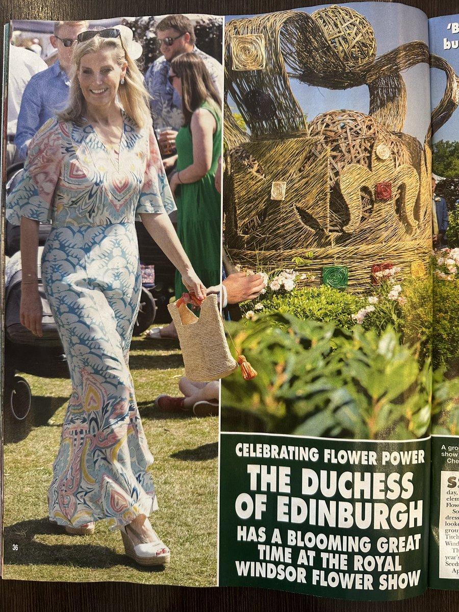Thank you to @hellomag for this fabulous article in this week’s magazine.

It was wonderful to meet HRH the Duchess of Edinburgh at our #SitWithHope launch at the Royal Windsor Flower Show & discuss this new national initiative. 

🧡☂️#HelpandHopebenches #PledgeaPlaque