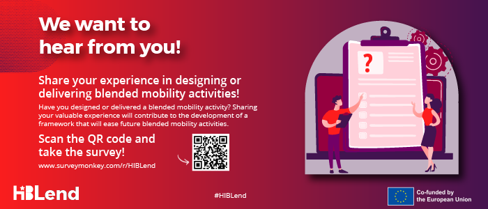 Are you a member of administrative staff or an academic with experience in the design or delivery of #blendedmobility activities? We want to hear from you! We invite you to fill out this #HIBLend survey &amp; share it with colleagues!  

surveymonkey.com/r/HIBLend-NVAO