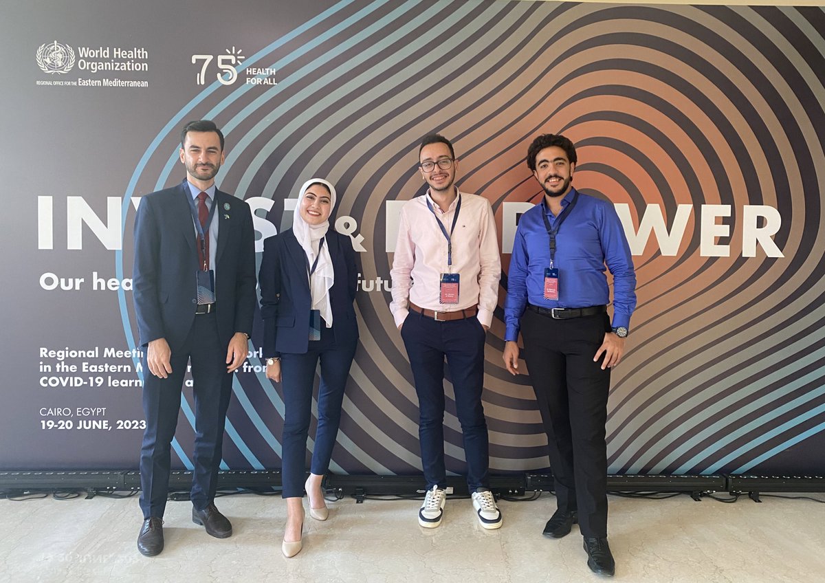 IFMSA's tweet photo. IFMSA is present @WHOEMRO Regional Meeting on Health workforce in EMR: From covid19 learning to action to voice health students & Young professionals perspectives on #HWCF and building resilient systems while safeguarding their Health and Well being. https://t.co/4sbHOkcgmn
