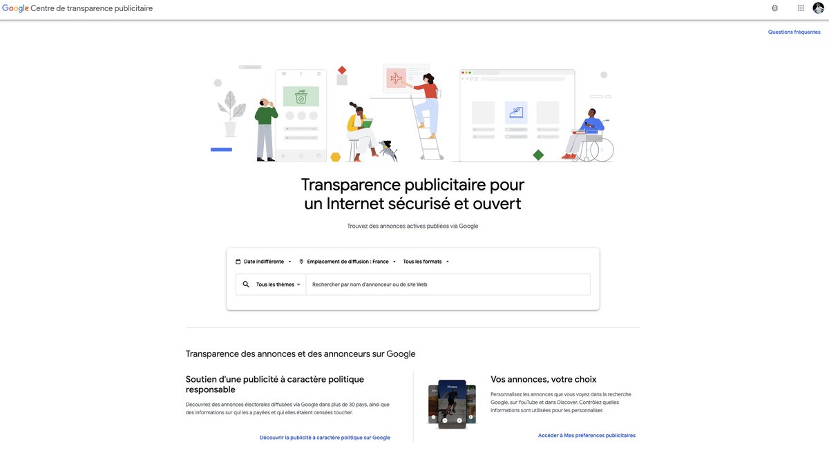 VictoRiviere's tweet photo. 🚨Google propose désormais sa bibliothèque publicitaire (comme Facebook).

Parfait pour espionner ses concurrents ou s'inspirer à l'étranger 👀

Pour y avoir accès : https://t.co/CBx5JPrv0P https://t.co/lL471ZQovl