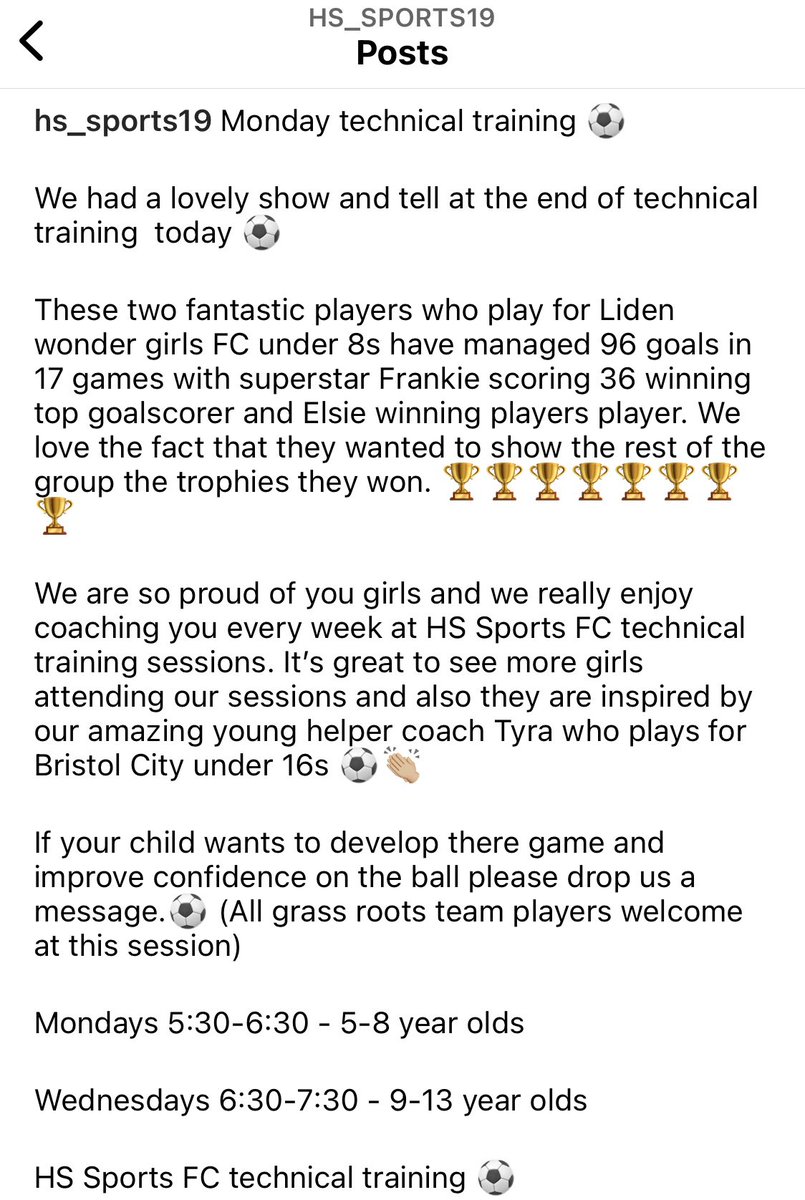 @TyraWilson08 really enjoys coaching these Monday night sessions for HS Sports FC - lovely to see she’s inspiring the next generation of super talented little footballers @95HarveyScholes #womeninsport #womensfootball #HSsportsFC