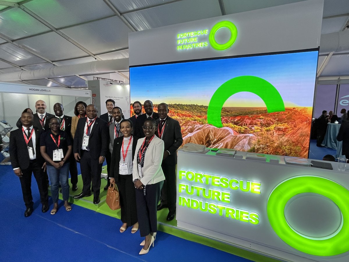FortescueFuture's tweet photo. Meet Fortescue Team Africa 🌍 

We're at the Africa Energy Forum in Kenya - come say hi 👋 

#AEF23 https://t.co/0TqWJqpUlC