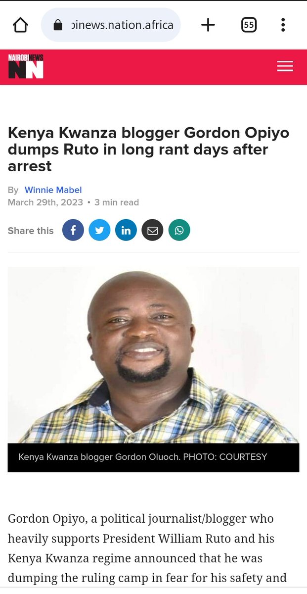 CaptainKipkorir's tweet photo. Gordon Opiyo should just consider sending CV to Nation Media Group instead of just ranting online.
This is total desperation.
@NationAfrica, @ntvkenya give him a job.
He works best on one-sided stories without coercion.
#CartelsMustFall
Githeri Miguna Luos Aoko Moses Kuria https://t.co/mMy8rQwrxM
