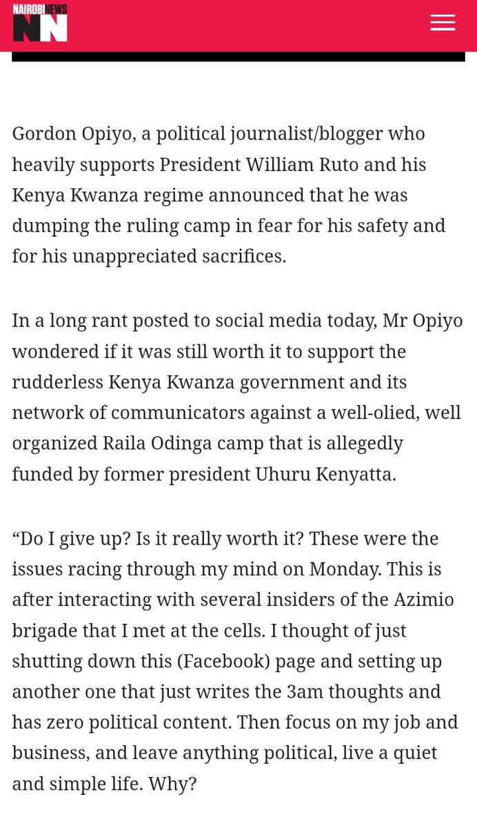 CaptainKipkorir's tweet photo. Gordon Opiyo should just consider sending CV to Nation Media Group instead of just ranting online.
This is total desperation.
@NationAfrica, @ntvkenya give him a job.
He works best on one-sided stories without coercion.
#CartelsMustFall
Githeri Miguna Luos Aoko Moses Kuria https://t.co/mMy8rQwrxM