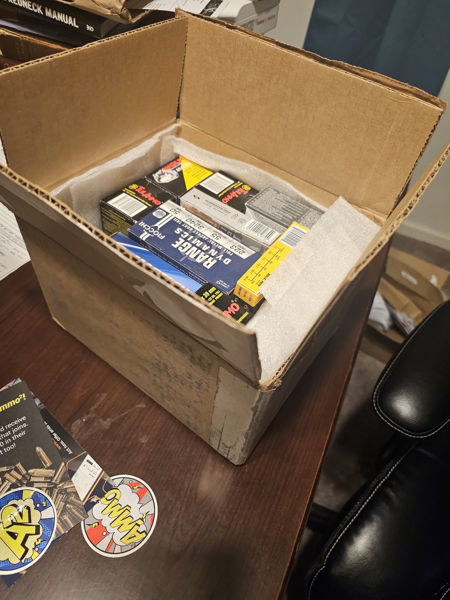 TxJarhead (@beardedtexan69) on Twitter photo Always nice to come home on your birthday to a big box of ammo from <a href="/AmmoSquared/">AmmoSquared</a> 😎🇺🇲 Always nice to come home on your birthday to a big box of ammo from <a href="/AmmoSquared/">AmmoSquared</a> 😎🇺🇲