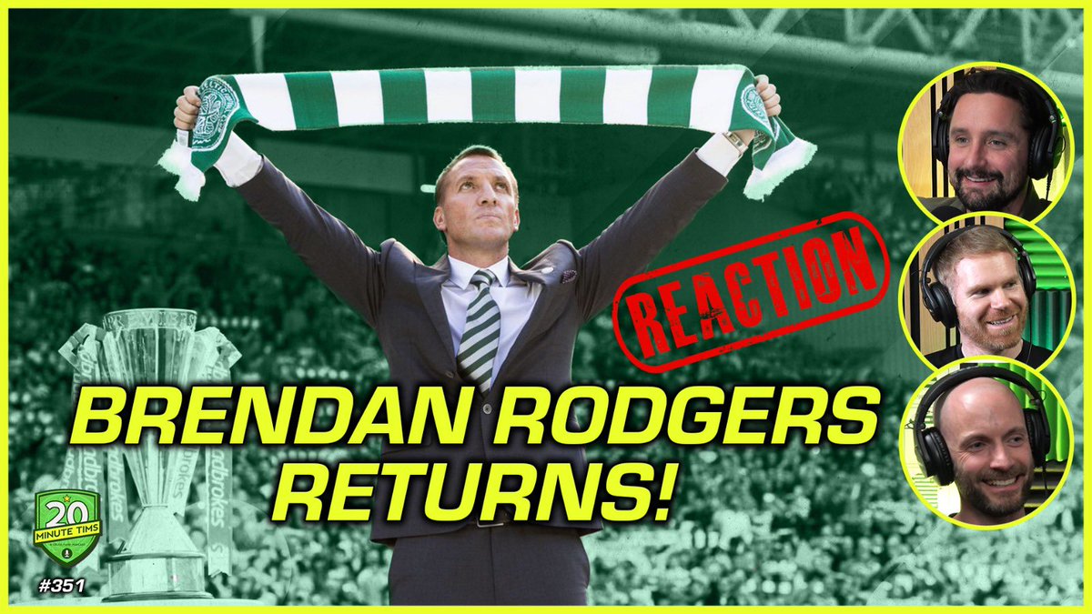 20MinuteTims's tweet image. New Episode! - Rodgers Returns!

💥Did he fail at Leicester?
💥Why is he back?
💥European Ambitions?
💥Our reaction to him leaving “🐀”
💥Style of football he will bring?
💥Transfer improvements needed?

Search “20 Minute Tims” on podcast apps or..

📺 youtu.be/MvhVFRwCZ3k