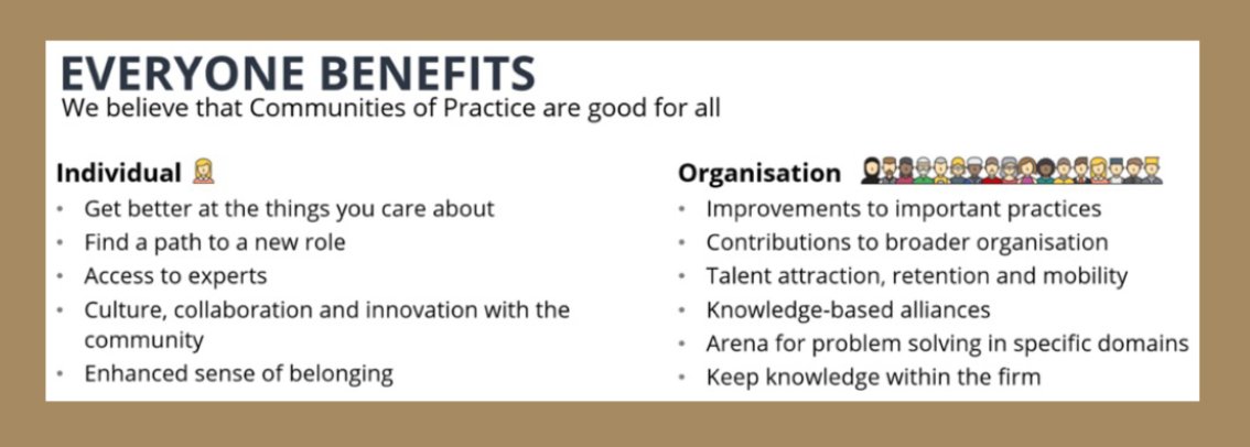 The new 'Communities of practice within and across organizations' guidebook is out & it's free! It's written by @WengerTrayner, global experts in facilitating communities of practice & it's a summary of wisdom they've accumulated over decades. Content includes: a) What are