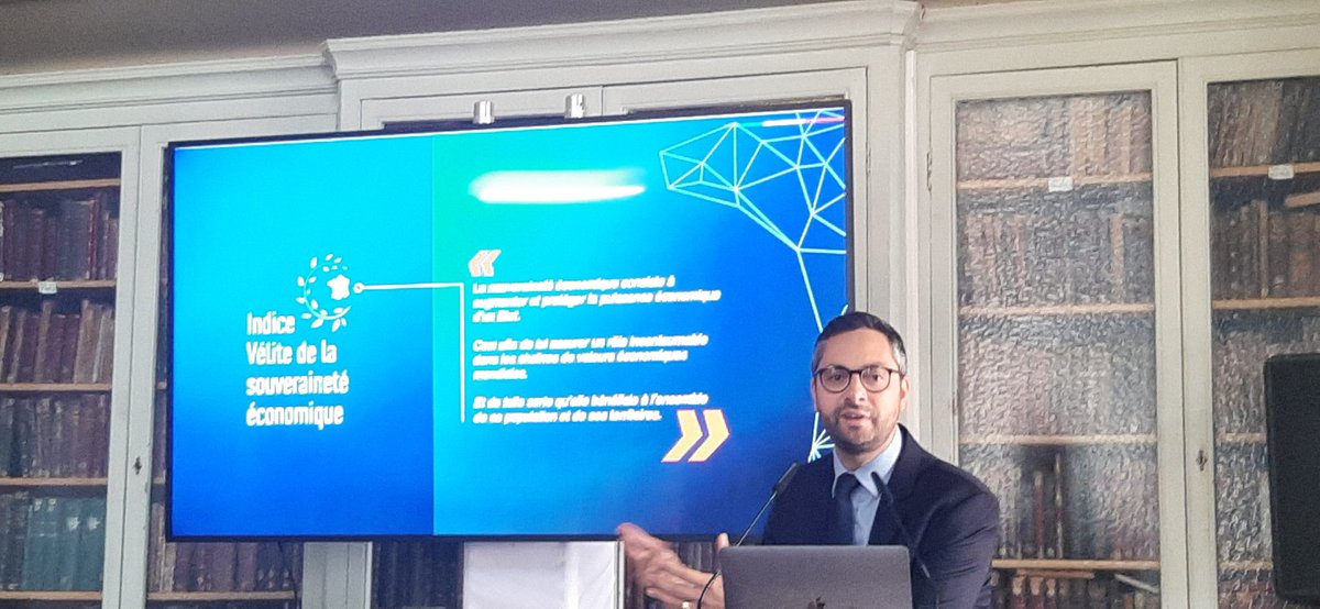 L'indice  de #souveraineté économique du <a href="/CabinetVelite/">Cabinet Velite</a> mesure entre autre la sensibilité des entreprise du #CAC40 aux enjeux d'#intelligenceeconomique #palmares de la souveraineté économique française