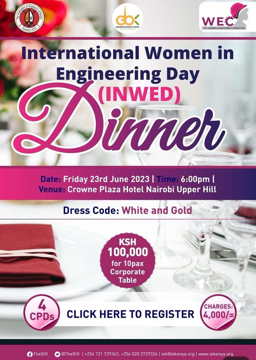 The IEK INWED dinner will bring together key industry players in the Engineering field. Book your slot today and let us help you build your network!
book.iek.events/events/RVYtMjM…
@EngineersBoard