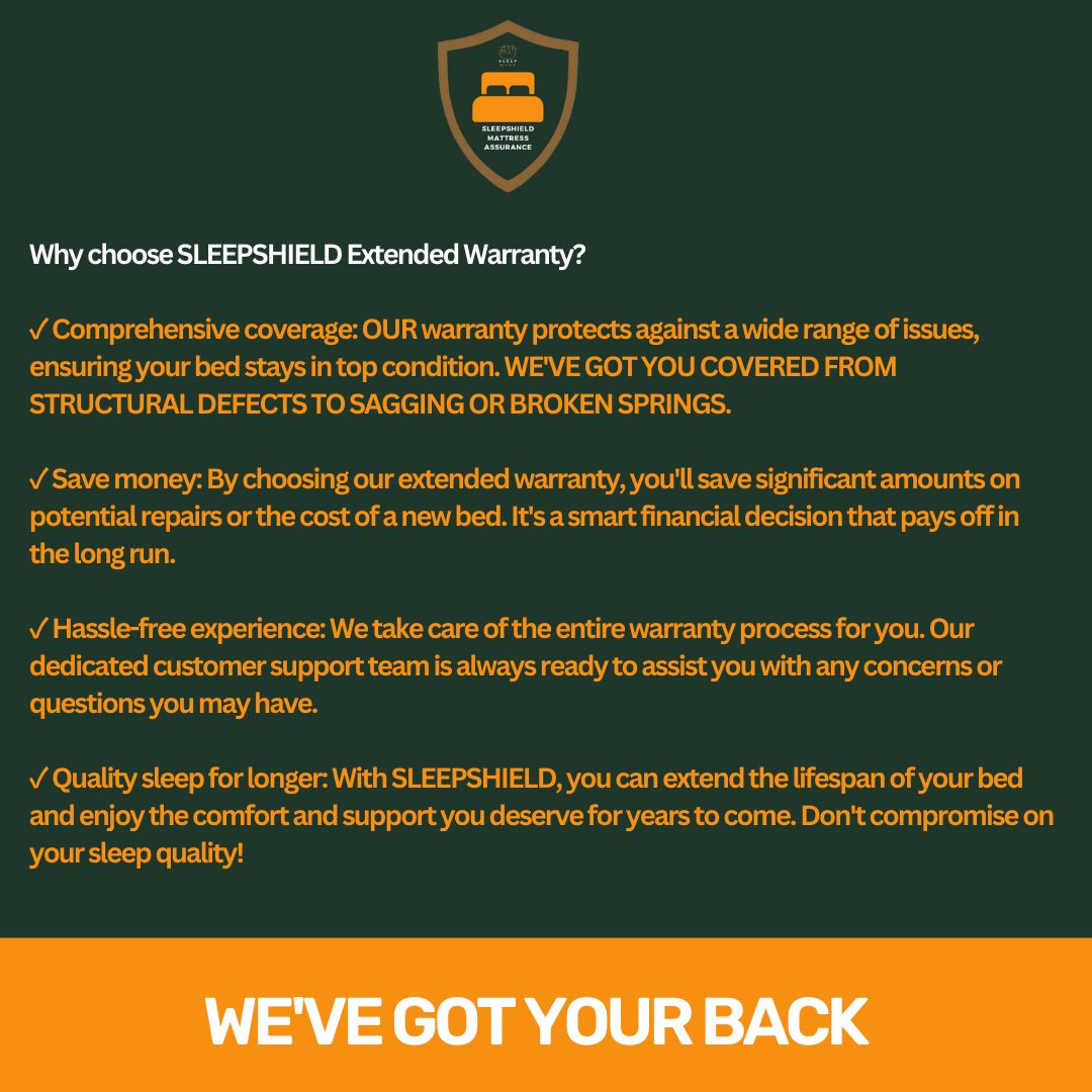 SLEEPMONK1's tweet photo. 🎉 Exciting Announcement: Introducing the SleepMonk Extended Warranty

Hey, Sleep Monk Family! We have some fantastic news to share with you today. 🌙✨ 

Own a bed ? Get it covered with our extended warranty and save on your future bed purchase. 

#sleepmonk #sleepmonkza https://t.co/8eGOkbCp2v