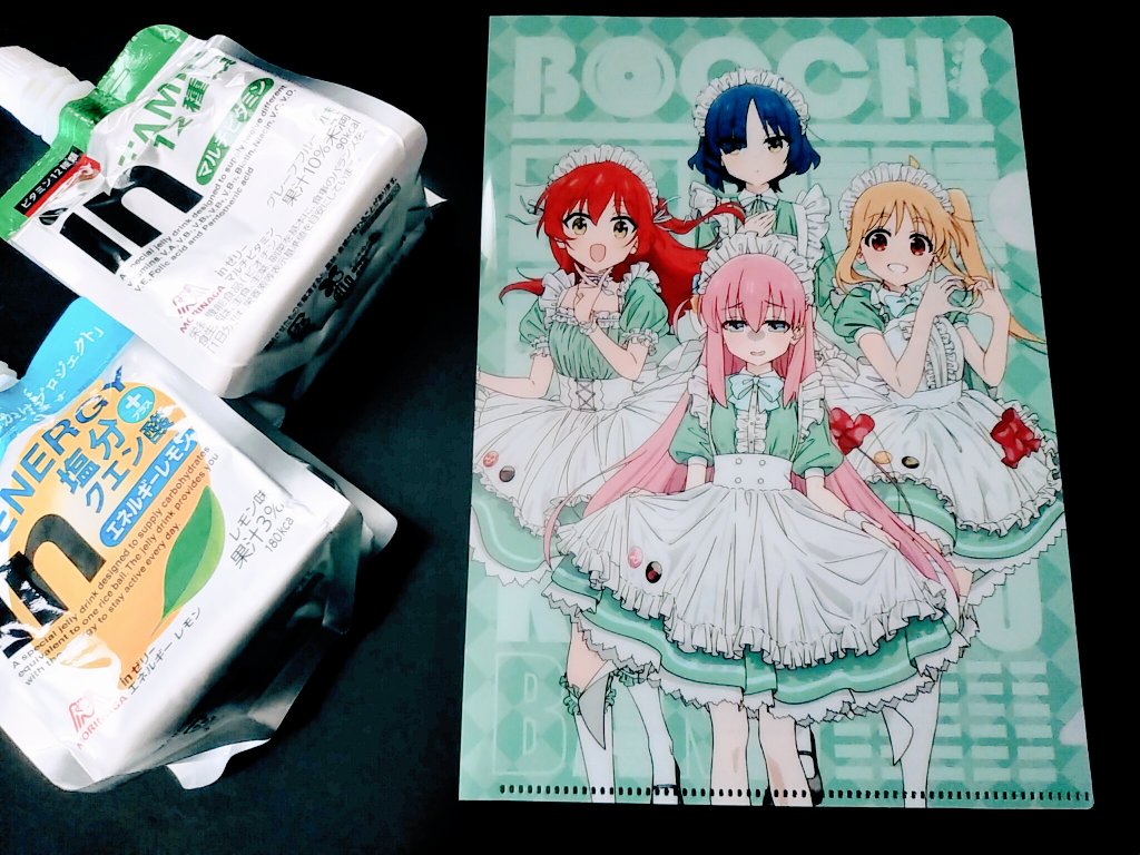 gotou hitori ,ijichi nijika 4girls multiple girls pink hair blue hair blonde hair red hair maid headdress  illustration images
