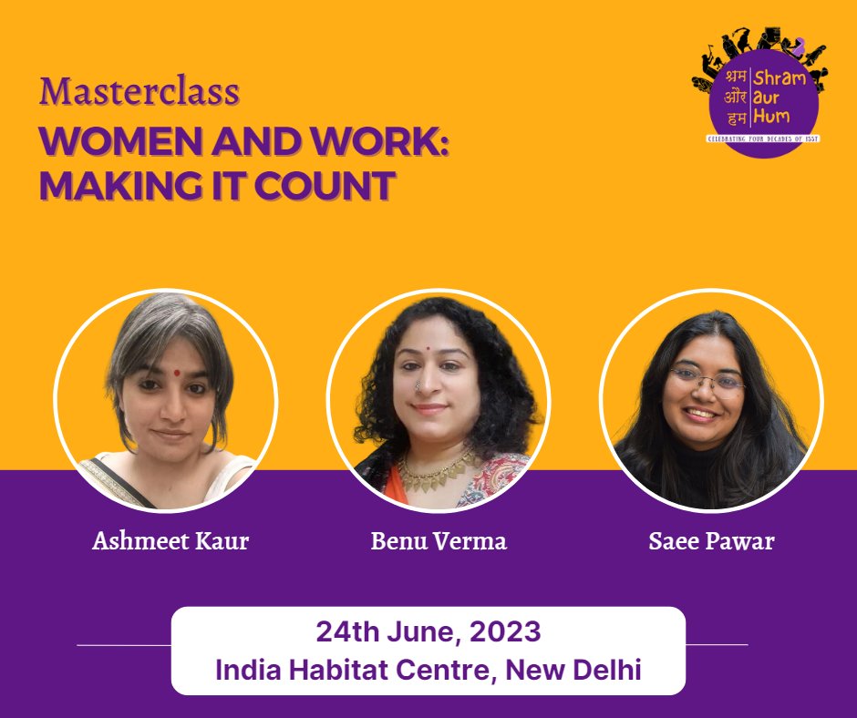 of_isst's tweet photo. Meet the facilitators for our #masterclasses at #ShramaurHum where we share the #experiences and #learnings from our flagship #courses - #FGTE and #WomenandWork: Making It Count!

🔗https://t.co/JVcCqevVDr

@RajibNandi @alpaxee 

#ISSTatforty #CelebratingISST #Evaluations https://t.co/GYbKcpKlOk