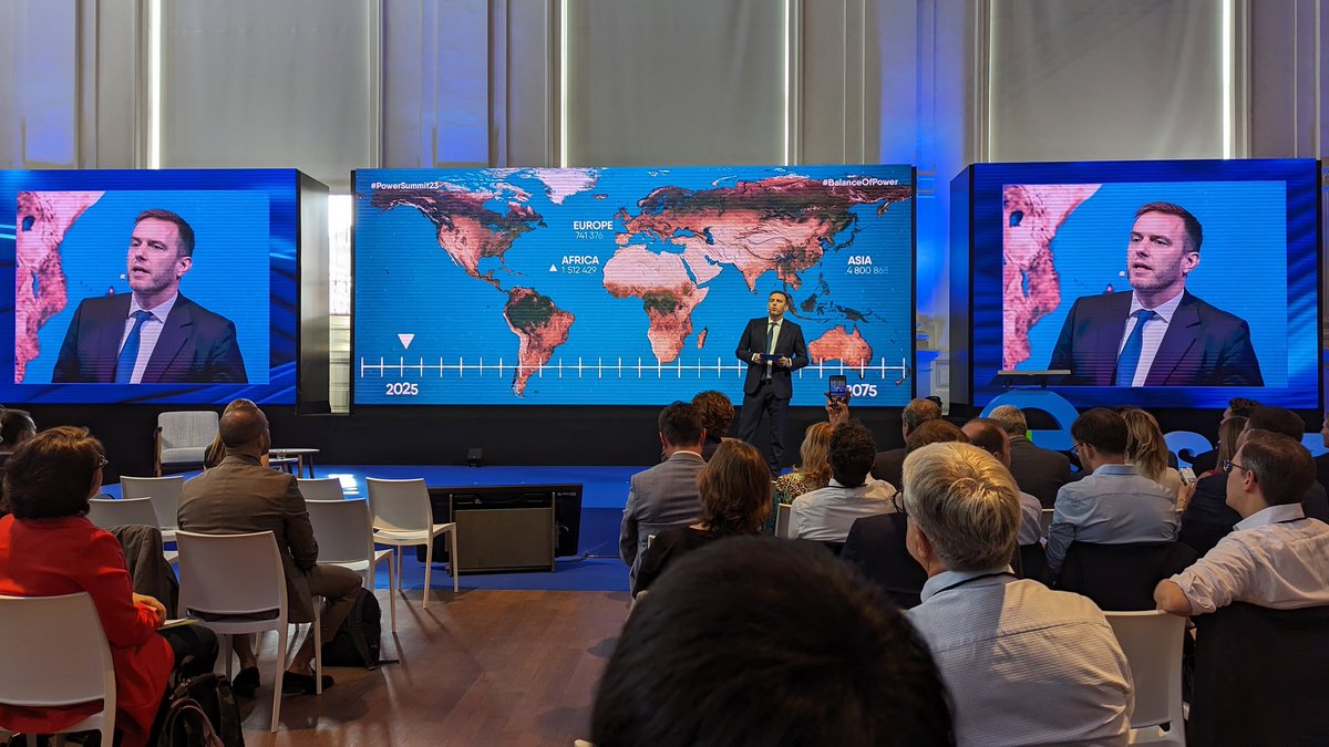 THEnergyNet's tweet image. Great to be in Brussels again for @Eurelectric's #PowerSummit23!
@kristianruby has just kicked off the 2-day event by highlighting the role that Europe should play in a rapidly changing world — to fight #climatechange effectively.
EEfuturist #BalanceOfPower