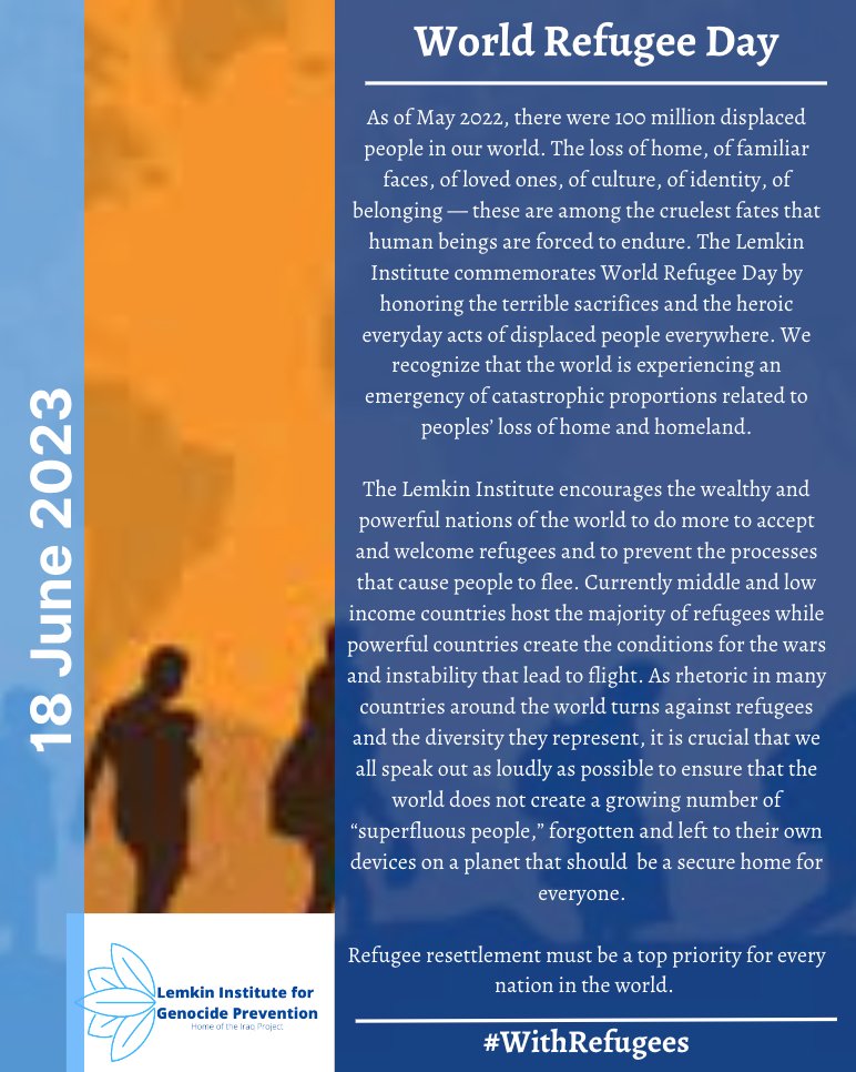 Lemkin Institute for Genocide Prevention on Twitter "The