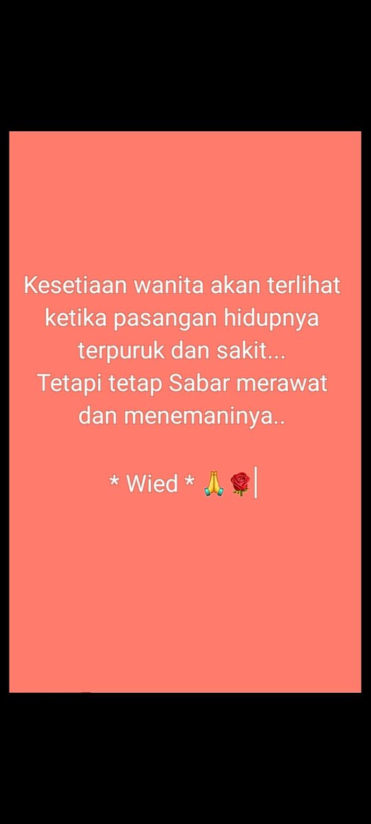 Wiedy49804912's tweet photo. Lelaki sejati tdk akan Meninggalkan
Pasangan hidup nya , meski harta melimpah dan mampu membeli semua nya bahkan nafsu Cintanya

*Wied*🙏🌹
#tetapSetia
#mungAkoetok

Keep your love 🥰😍🌹 https://t.co/6uoqbHVMto