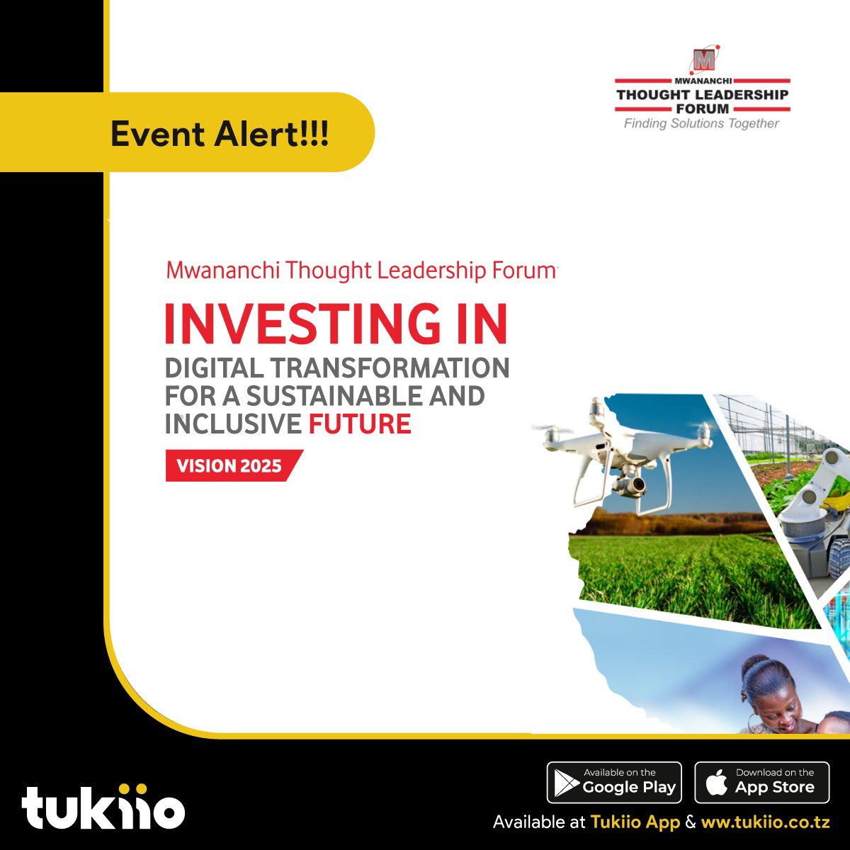 tukiioTZ's tweet photo. Leo tuko Serena Hotel. 

Event: Investing in Digital Transformation for a sustainable and inclusive future by Mwananchi Thought Leadership Forum.

Powered by Tukiio. 

#Tukiio #MwananchiForum #TZDigitalTransformation
#MapinduziYaKidijitali https://t.co/3DQNf0FlFE