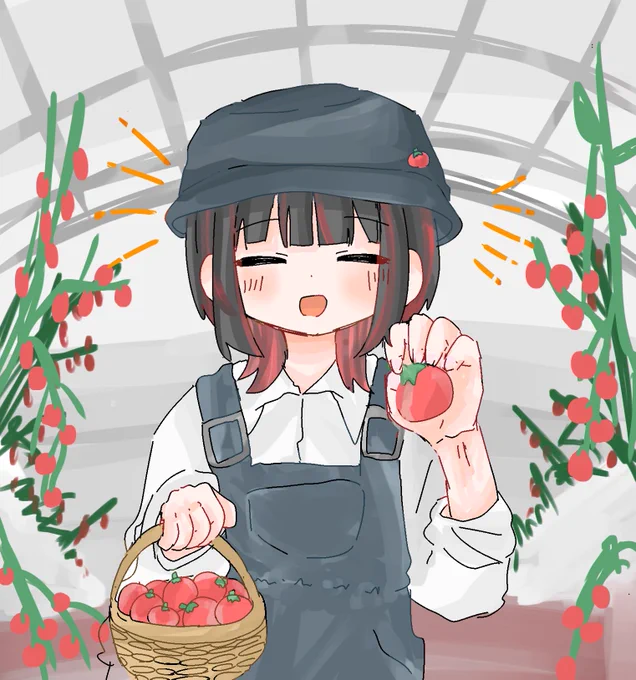   > とまと  #イラスト #odaibako_o00_ux 