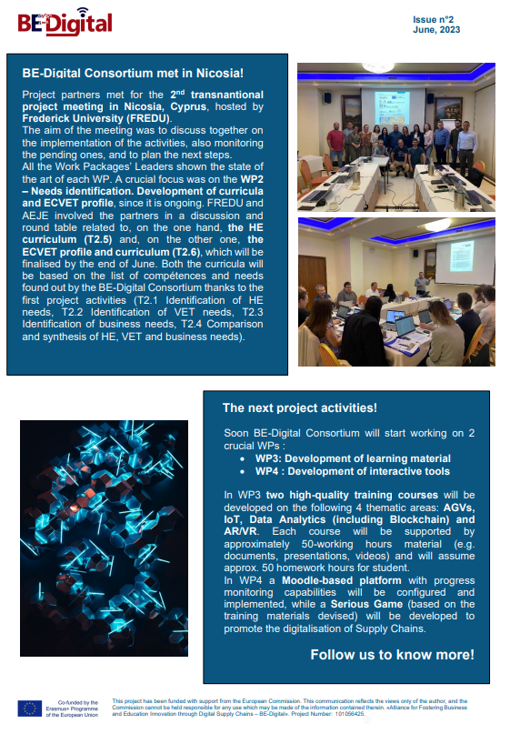 🤩 The 2nd newsletter of BE-Digital  project is now publicly available!!
Find useful information about the 𝗕𝗲-𝗗𝗶𝗴𝗶𝘁𝗮𝗹 topics and more. 💻
You can also find more information about the 𝗕𝗲-𝗗𝗶𝗴𝗶𝘁𝗮𝗹 project on our website👉🏽  bedigital-project.eu 
#MDL #BeDigital