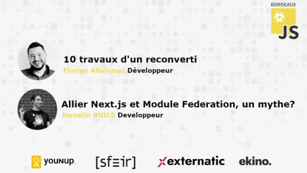 ManoMano_Tech's tweet image. Let&apos;s meetup tonight at the next @BordeauxJS meetup! Josselin, Front-end- developer in our team, will give a talk about #Nextjs &amp;amp; #modulefederation

#microservices #marketplace
meetup.com/fr-FR/bordeaux…