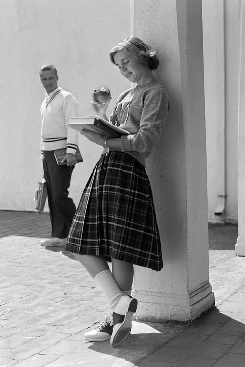 High School girl in the 1950s.