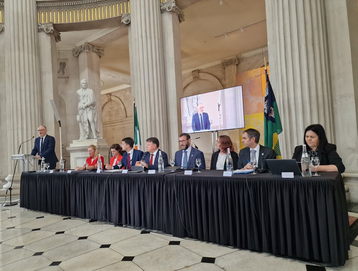 Yesterday's launch in Dublin of #StateofClimate in Europe report provided many valuable climate insights from all speakers, including by <a href="/Andrew_Ferrone/">Andrew Ferrone</a>,  Head of Meteorological Department at 🇱🇺 Ministry of Agriculture, one of the lead authors of the report.