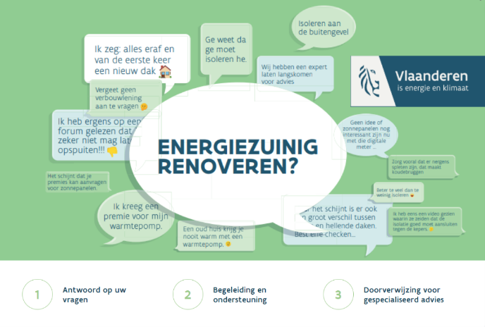 👉Van premies, leningen en fiscale kortingen die u kan krijgen als u uw woning energiezuiniger maakt, tot informatie over hoe u kan investeren in hernieuwbare energie. Met al uw vragen kunt u voortaan terecht in het Energiehuis van uw gemeente. Surf naar mijnenergiehuis.be.